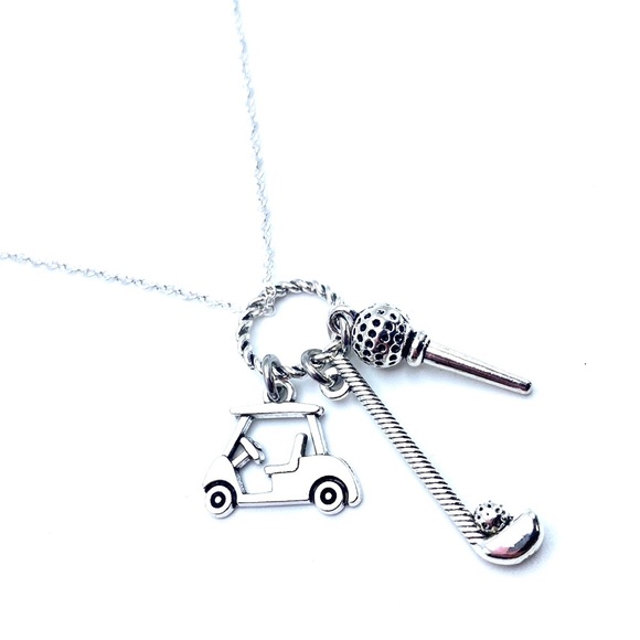 Golf Charm Necklace Golfing - Picture 6 of 6